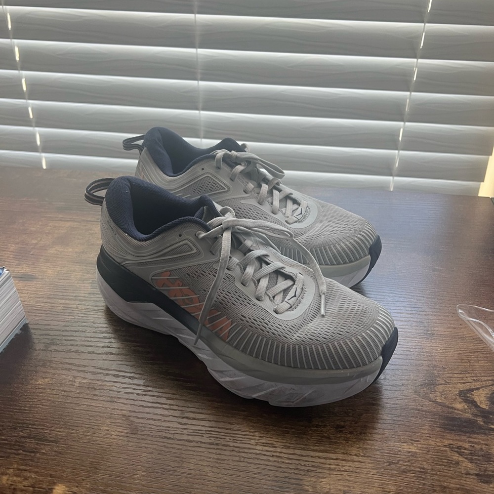 Womens Hoka One One Bondi 7 Lunar Rock/ Black Iris